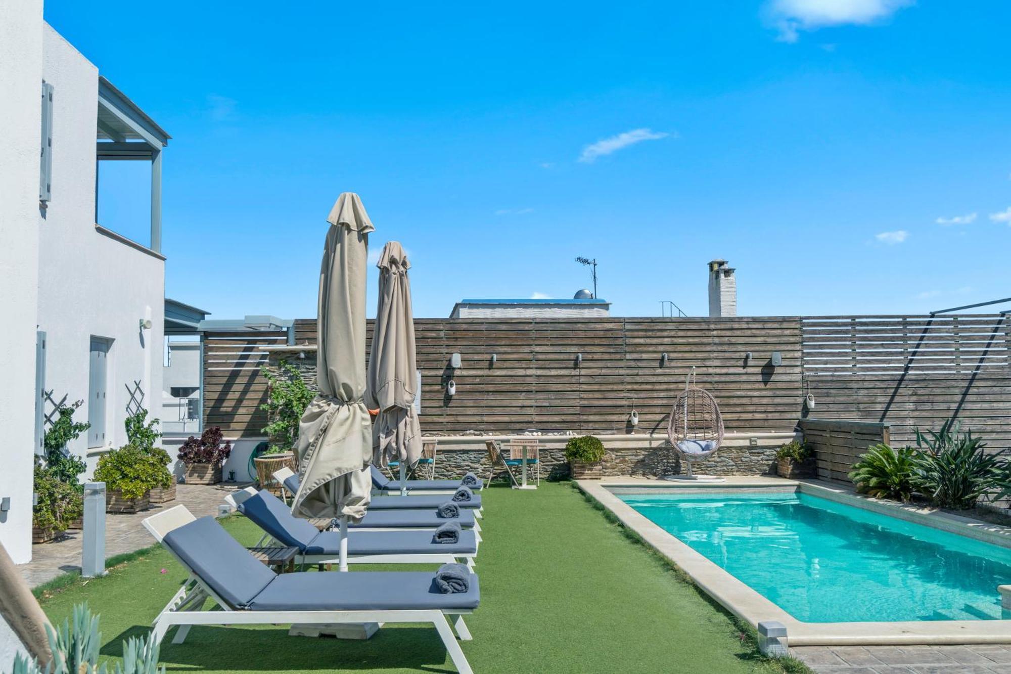 Anemomiloi Andros Hotel Bagian luar foto