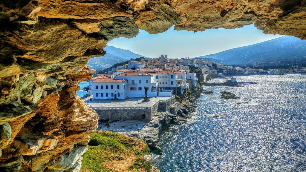 Anemomiloi Andros Hotel Bagian luar foto