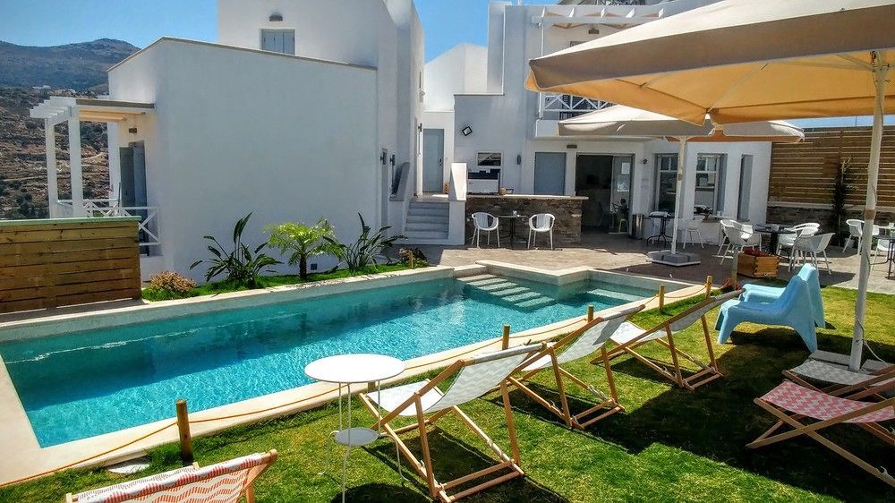 Anemomiloi Andros Hotel Bagian luar foto